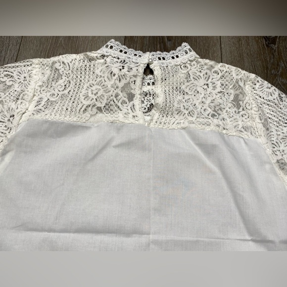 Shein White Blouse Size Large - Picture 15 of 16